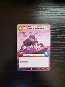 Star Wars Unlimited Secrets of Power - Republic War Walker #437 - Hyperspace - Picture 1 of 2