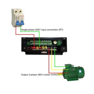 NFLIXIN 9100-1T3-00550G Inverter 220V To 380V Motor Controller 5.5KW - Picture 1 of 11