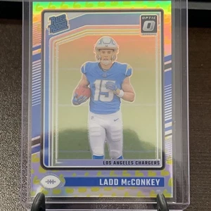 2024 Donruss Optic - Rated Rookie Ladd McConkey 035/149 Flex Prizm #266 (RC) - Picture 1 of 3