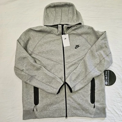Sudadera con Capucha Nike Tech Fleece Windrunner Cremallera Completa Gris FB7921-063 Para Hombre Talla XXLarge Foto 1 de 4