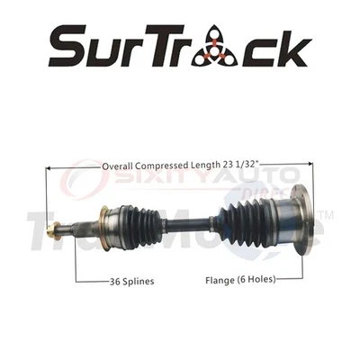 SurTrack CV Axle Shaft for 2015-2016 GMC Sierra 3500 HD 6.0L 6.6L V8 - qo - Image 1 of 4