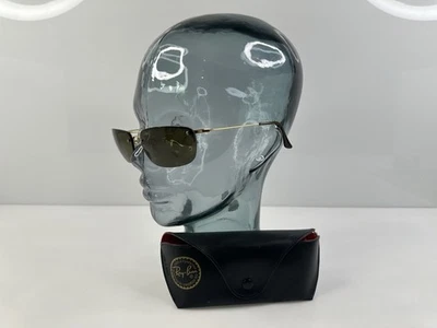 Gafas de sol Ray Ban vintage años 90 60 [] 16 3182 unisex adulto titanio dorado marrón Foto 1 de 4