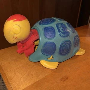 VINTAGE REMCO TRICKY TOMMY TURTLE RARE BLUE SHELL Very Rough See Pics - Picture 1 of 17