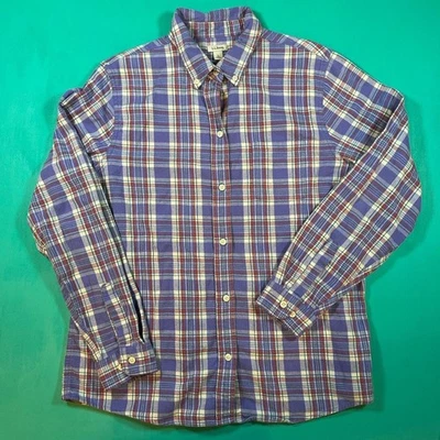Camisa de franela a cuadros vintage años 90 abotonada algodón años 90 franela a cuadros LL BEAN Foto 1 de 4
