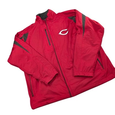 Antigua Jacket Mens Large Red Full Zip Cincinnati Baseball Lightweight Coat - Image 1 of 4