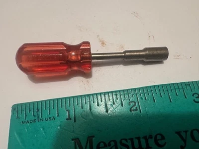 NOS- USA - VINTAGE NEW HUNTER  24G Mini Hex Nut Driver 5/32" SAE - Image 1 of 3