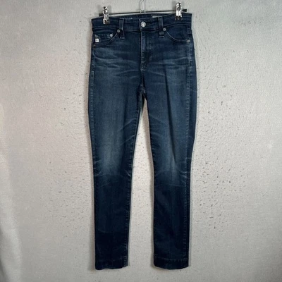 Jeans feminino AG Adriano Goldschmied The Mari cintura alta reto 24R azul denim - Imagem 1 de 4