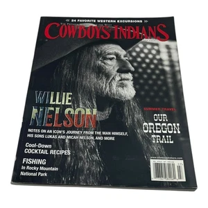 July 2017 COWBOYS & INDIANS Magazine WILLIE NELSON and SONS LUKAS & MICAH - Picture 1 of 4