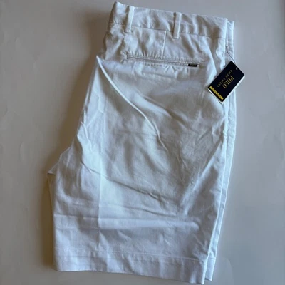Polo Ralph Lauren Golf Ajuste Personalizado Shorts Branco Masculino 38 9" Novo com etiquetas - Imagem 1 de 4