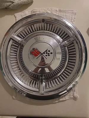 复古原装 1958 雪佛兰 Belair Impala SS Corvette Biscayne Nomad 轮毂盖 — 第 1/4 张图片