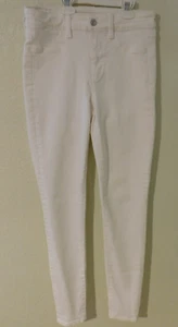 American Eagle weiß Next Level Stretch Größe 6 lange Jeanshose - Bild 1 von 8