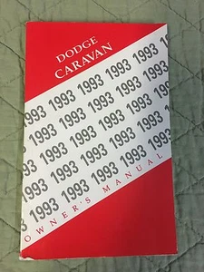 93 1993 Dodge Caravan Owners Manual Guide FREE SHIPPING Book SMOKE FREE Owner - Picture 1 of 2