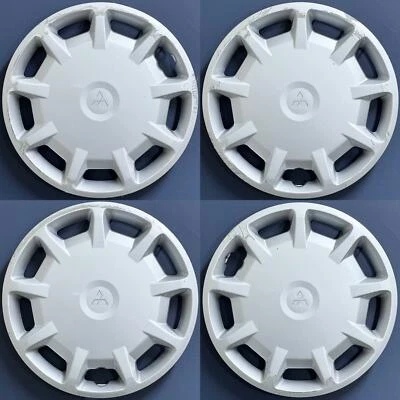 Juego de 4 tapacubos/cubiertas de rueda Mitsubishi Mirage # 57567 1999-2002 14" # MR369028 Foto 1 de 4