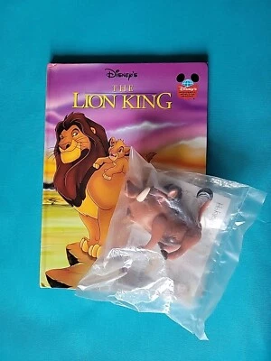 Детская еда LION KING 1994 Burger King ~ запечатанная книга PUMBAA и Disney в твердом переплете - Изображение 1 из 4