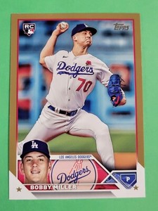 2023 Topps Update Bobby Miller Gold Parallel /2023 Rookie Card #US188 Dodgers
