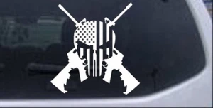 Punisher bandera americana cruzada AR15 armas coche camión ventana portátil calcomanía - Imagen 1 de 32