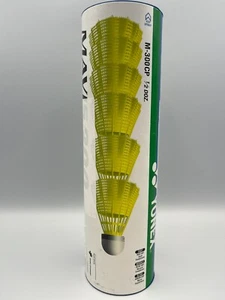 Yonex Mavis 300 Nylon Shuttlecocks Yellow Medium 6 Shuttles Badminton Plastic - Picture 1 of 2
