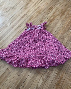 GUC Girl Size 5/6 Sleeveless Dress Pink with Dogs - Picture 1 of 9