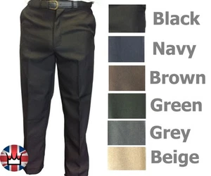 WWK Mens Kids Formal smart casual trousers W30-48 leg 27" - Picture 1 of 1