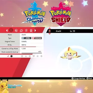 Glänzendes Jirachi-Event | Englisch 2014 Tanabata | Pokémon Schwert & Schild | UNBERÜHRUNG - Bild 1 von 7