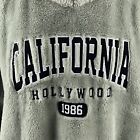 New Hollywood California Pullover Hoodie Women's XL Sherpa Charlotte Russe Soft