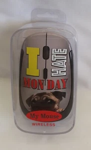 I Hate Monday Pug Wireless Mouse - Foto 1 di 2