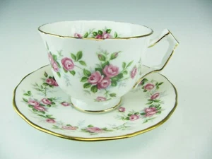 Aynsley Cup & Saucer "Grotto Rose" 185 Textured - Picture 1 of 10