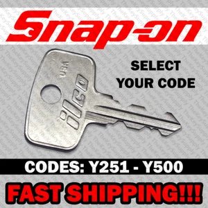 Snap on Tool Box Key Replacement Cut to your Code Y251 - Y500 - Picture 1 of 1