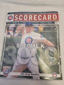 Cubs Scorecard Magazine Greg Maddux - Picture 1 of 3