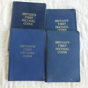 4 x BRITAIN'S FIRST DECIMAL COINS - ROYAL MINT 5 COIN SET
