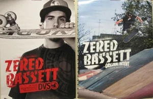 DVS 2007 Zered Bassett 2 sided skateboard promo poster Flawless New Old Stock - Picture 1 of 1