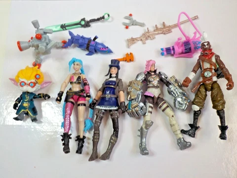 LEAGUE OF LEGENDS DUAL CITIES EXCLUSIVE JINX HEIMERDINGER VI CAITLYN EKKO FIGURE Cover