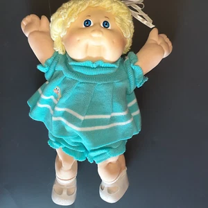 Muñeca Coleco CPK Girl 1982 cabello rubio ojos azules + certificado de nacimiento ¡Nunca jugado! - Imagen 1 de 17