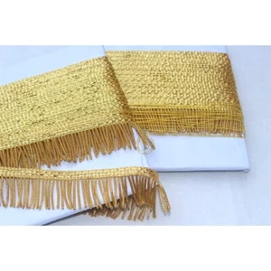 5 Meter Goldbarren Draht 3+1 cm Fransenborte für Militäruniform historische Flagge - Bild 1 von 8