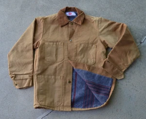 Vintage Adolphe Lafont Chore Jacke USA Made Canvas mit Deckenfutter Größe 38 - Bild 1 von 12