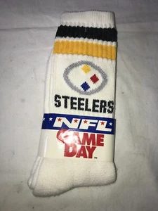 Paar NOS Vintage MORETZ MILLS NFL PITTSBURGH STEELERS Logo RÖHRENSOCKEN Herren 10-13 - Bild 1 von 11