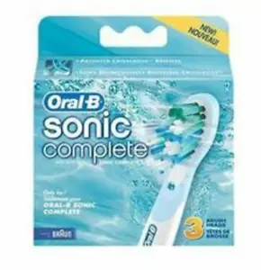 3 ORAL-B Sonic Complete Replacement Toothbrush Brush Heads Vitality S200 S320 - Picture 1 of 2