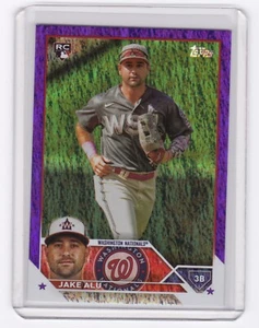 2023 Topps Update Jake Alu US25 Rookie RC Purple Foil /799 Washington Nationals - Picture 1 of 2