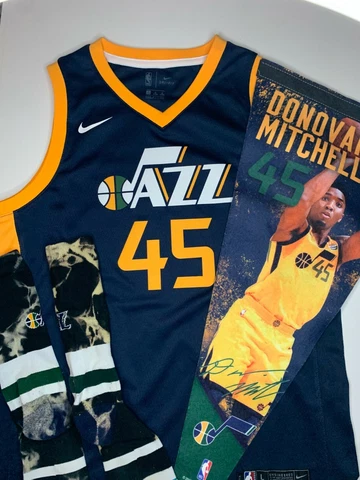 donovan mitchell utah jazz jersey INCLUDES UTAH JAZZ SOCKS AND UTAH JAZZ PENNANT Cover