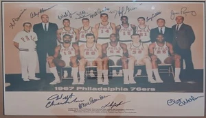 1967 NBA Champion Philadelphia 76ers Team Signed Photo. - Picture 1 of 3
