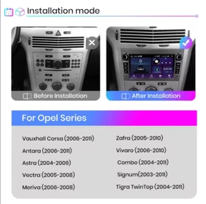2+32GB Carplay Für Opel Astra H Corsa C D Vectra C Zafira Android Radio GPS Navi - Bild 1 von 8
