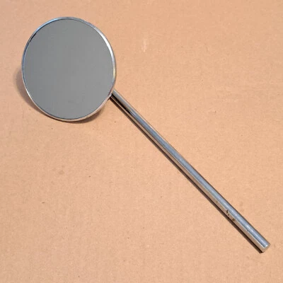 ESPEJO TOYO, 4" DIÁMETRO, 12" LARGO VÁSTAGO RECTO, VISTA TRASERA, JAPÓN Foto 1 de 4