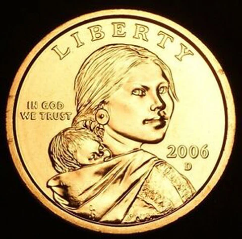 BU 2006 D Sacagawea Dollar Coin From Mint Roll Cover