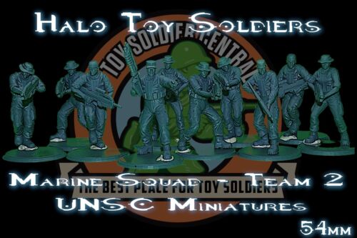 Halo Toy Soldiers - Marines 54mm (1:32 Scale) - 10 Man Squad - Series 2