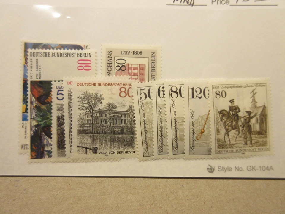 Germany BERLIN 9N474-5, 9N476-8, 9N479, 9N480-3, 9N484  MNH Cat $15.25 - Image 1 of 1