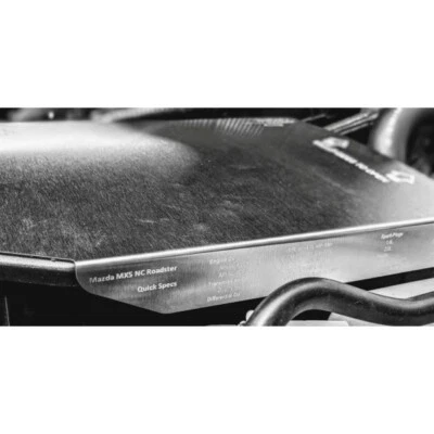 JASS Batería s/s Grabada Cubierta Mazda MX-5 mk3 NC Acero Inoxidable MX5 2005-14 - Imagen 1 de 2