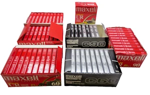 65 New Sealed Maxell Cassette Tapes C90, C60, UR 90 and UR 60 - Picture 1 of 9