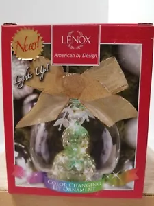 Lenox Wonder Ball Schneemann Farbwechsel beleuchtetes Ornament 4,75" getestet - Bild 1 von 6