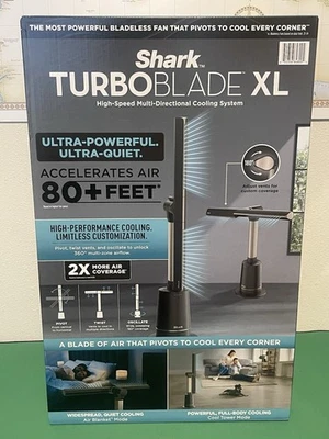Shark TurboBlade XL 无刃塔风扇/型号 TF200 黑色 全新 — 第 1/4 张图片
