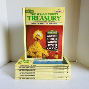 Vintage Sesame Street Treasury Partial Set Lot of 10 Hardcover Children's Books - Imagen 1 de 22